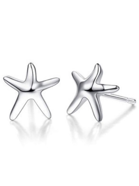 Boutique Jewelry - Dainty Silver Starfish Post Earrings